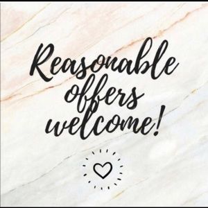 All reasonable offers will be considered.